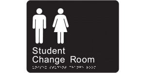 Unisex Student Change Room manufactured by Bathurst Signs