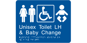 Unisex Accessible Toilet LH & Baby Change