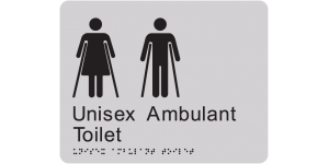 Unisex Ambulant Toilet manufactured by Bathurst Signs