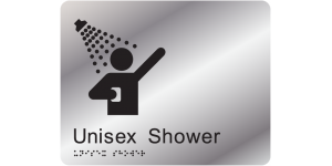 Unisex Shower manufactured by Bathurst Signs