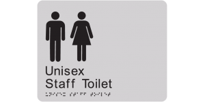 Unisex Staff Toilet manufactured by Bathurst Signs