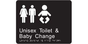 Unisex Toilet & Baby Change manufactured by Bathurst Signs