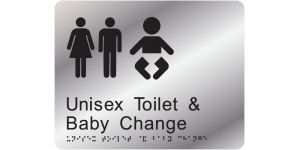 Unisex Toilet & Baby Change manufactured by Bathurst Signs