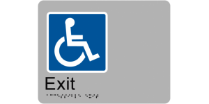 Accessible Exit manufactured by Bathurst Signs