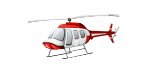 Helicopter Sticker