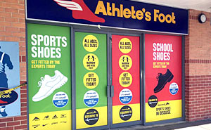 Bathurst Signs Athletes Foot sign installation
